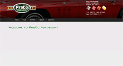 Desktop Screenshot of procoautobody.com
