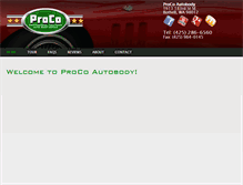 Tablet Screenshot of procoautobody.com